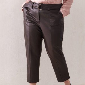 Cropped Faux Leather Pants NWT from Addition Elle Sz 20